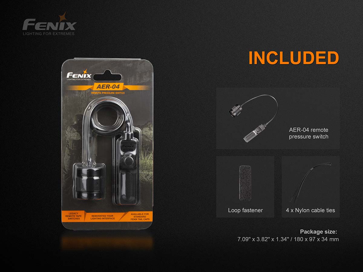 Fenix AER-04 tactical remote switch included
