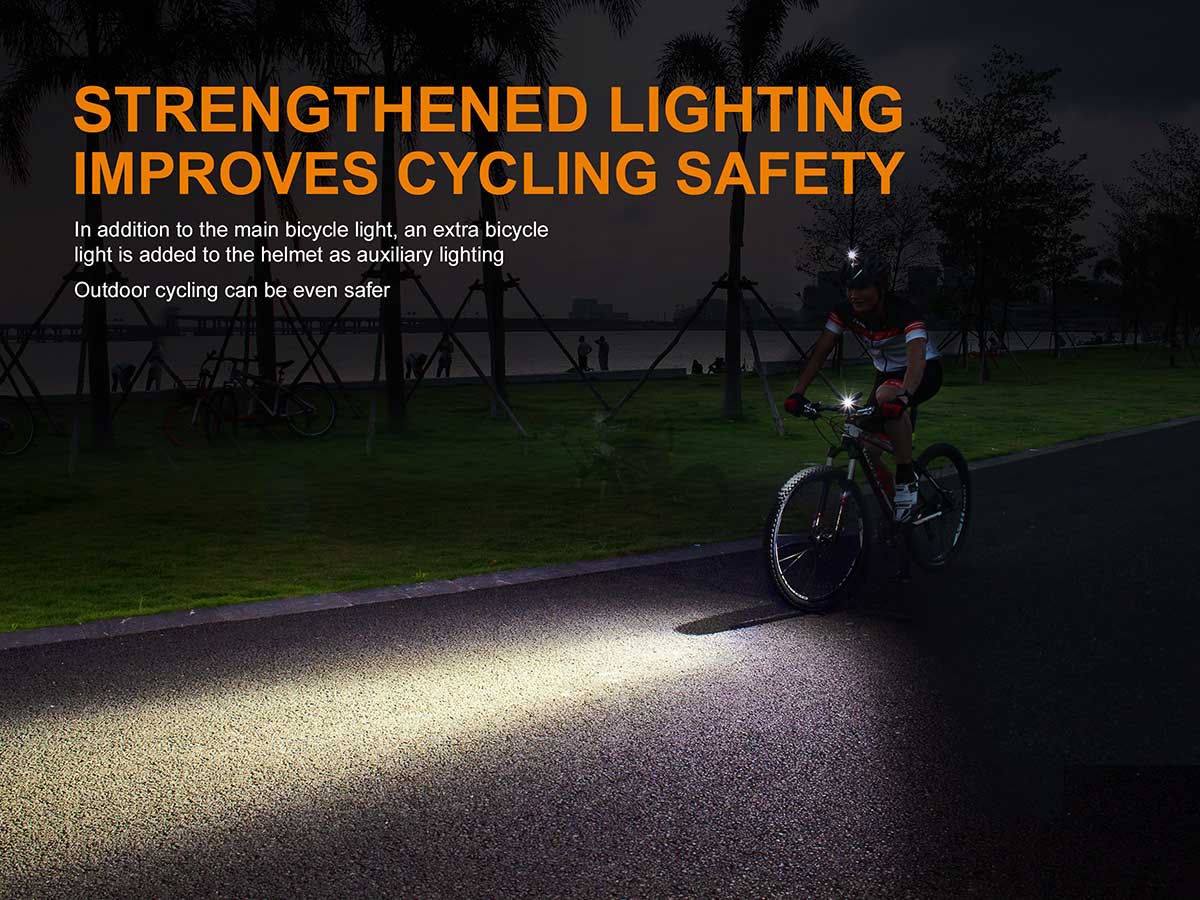 Fenix ALD-08 bike light helmet mount safe