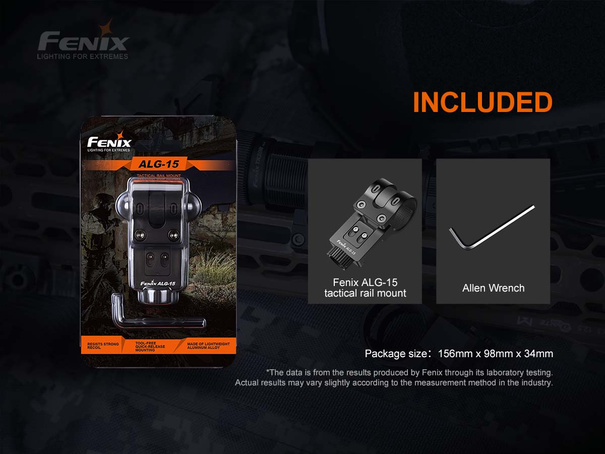 fenix ALG-15 flashlight rail mount included