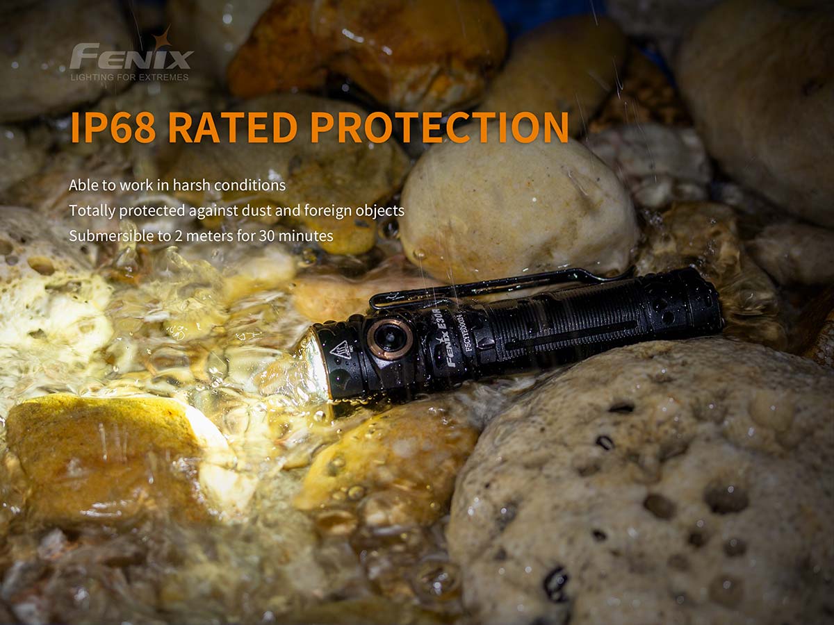 fenic e30r waterproof flashlight
