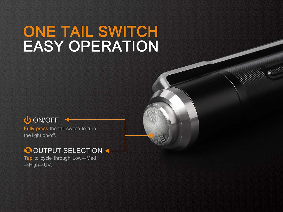 Fenix LD02 V2.0 EDC Penlight tail switch