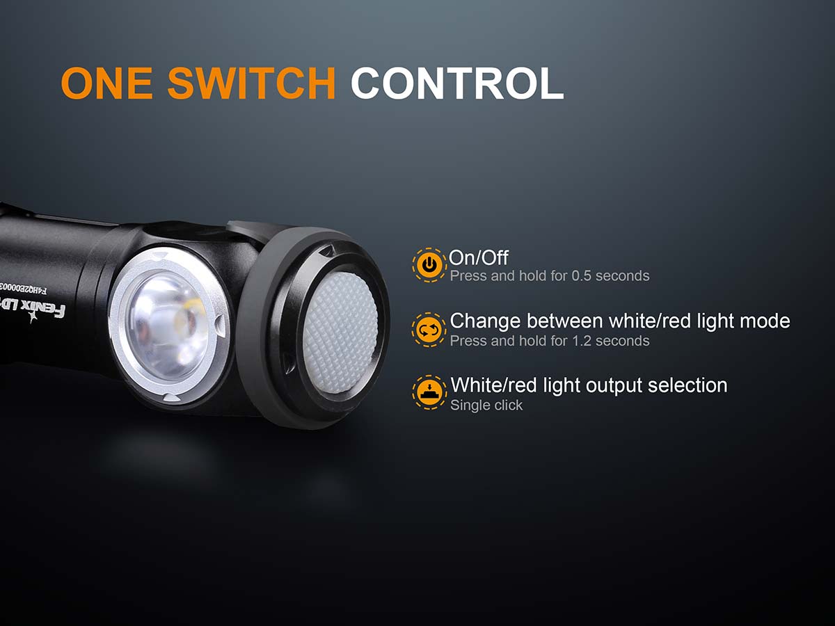 fenix ld15r rechargeable flashlight switch