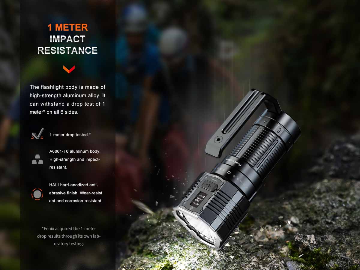fenix lr60r search flashlight impact resistant
