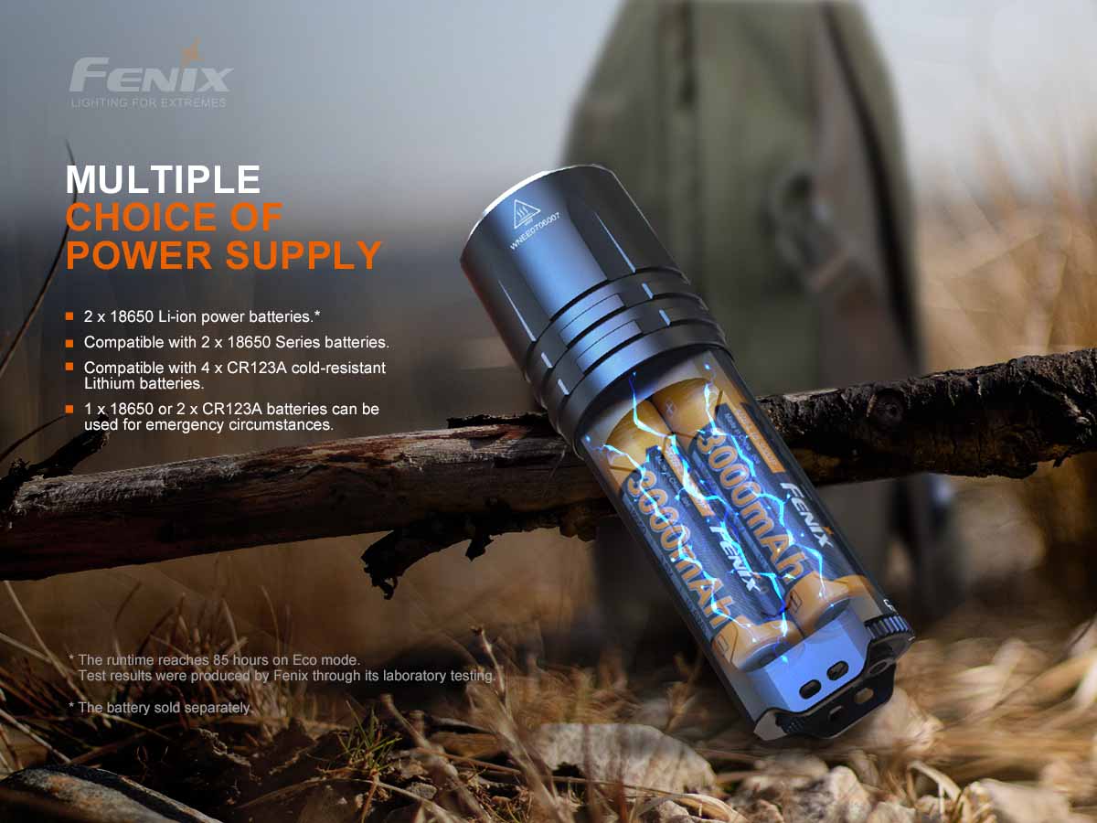 fenix tk35ue flashlight battery