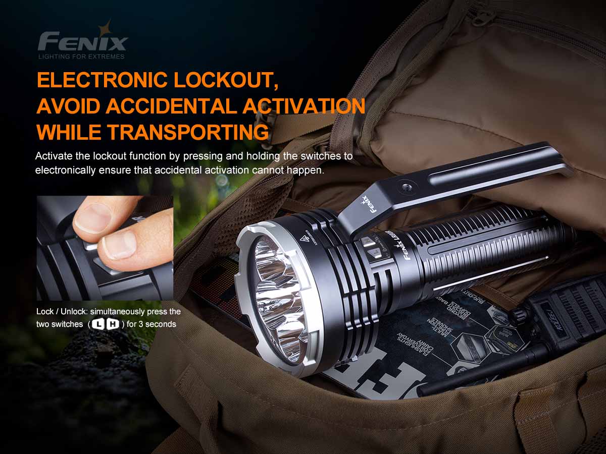 fenix lr80r flashlight 18000 lumen spotlight lockout