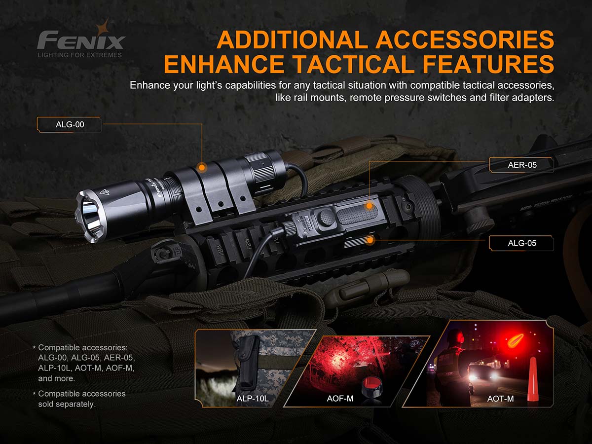fenix tk16 tactical flashlight accessories