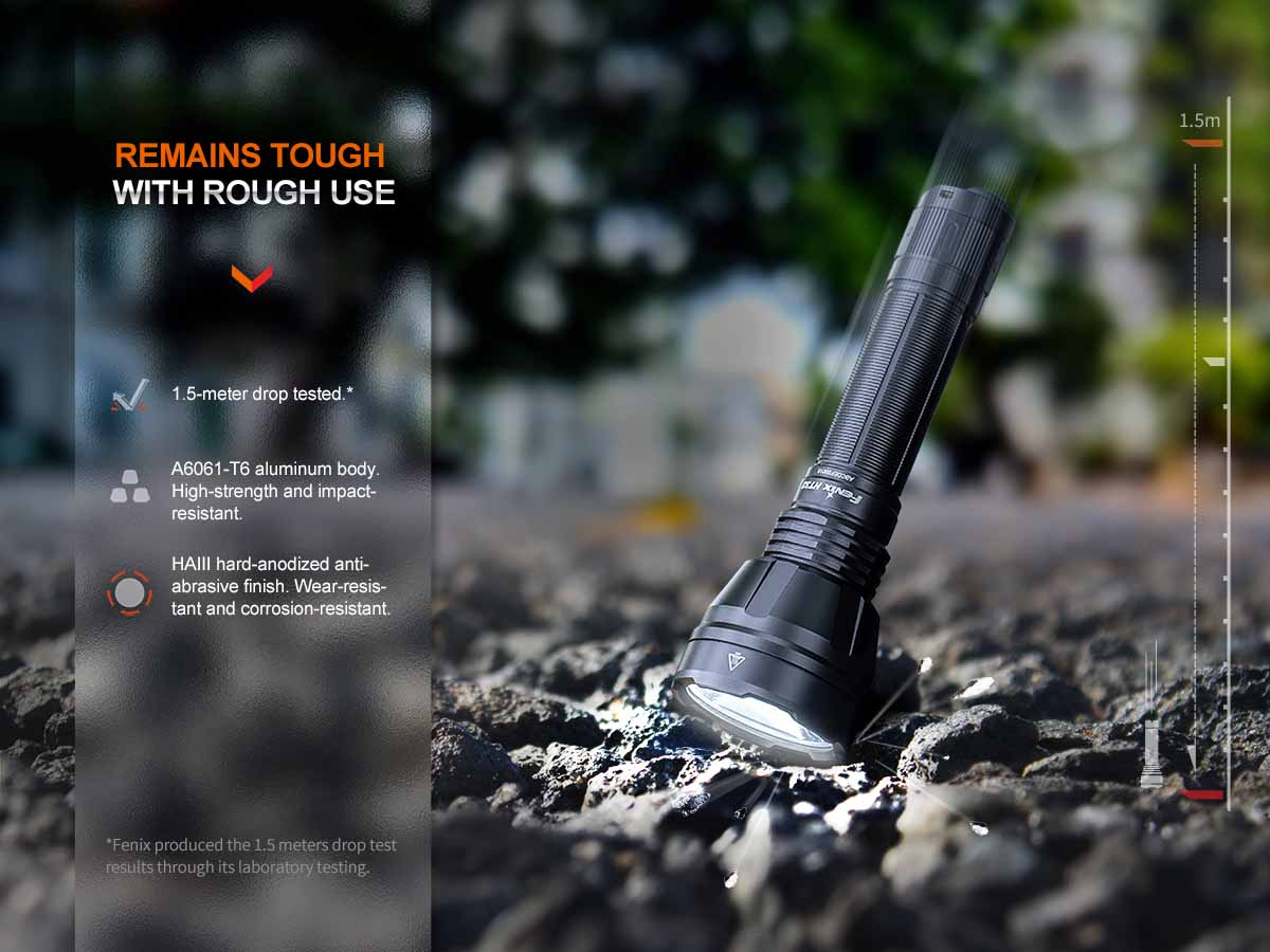 fenix ht32 flashlight impact resistant