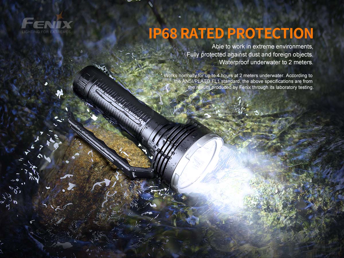 fenix lr80r flashlight 18000 lumen spotlight waterproof