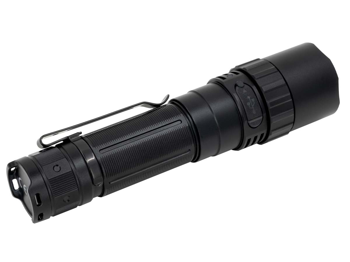 fenix pd40r v3.0 rechargeable flashlight back side