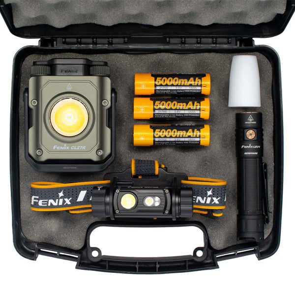 fenix flashlight boxes LD22 V2.0 Rechargeable 800 Lumens It boasts an impressive 1800 Fenix 21700-Powered Home Emergency Lighting