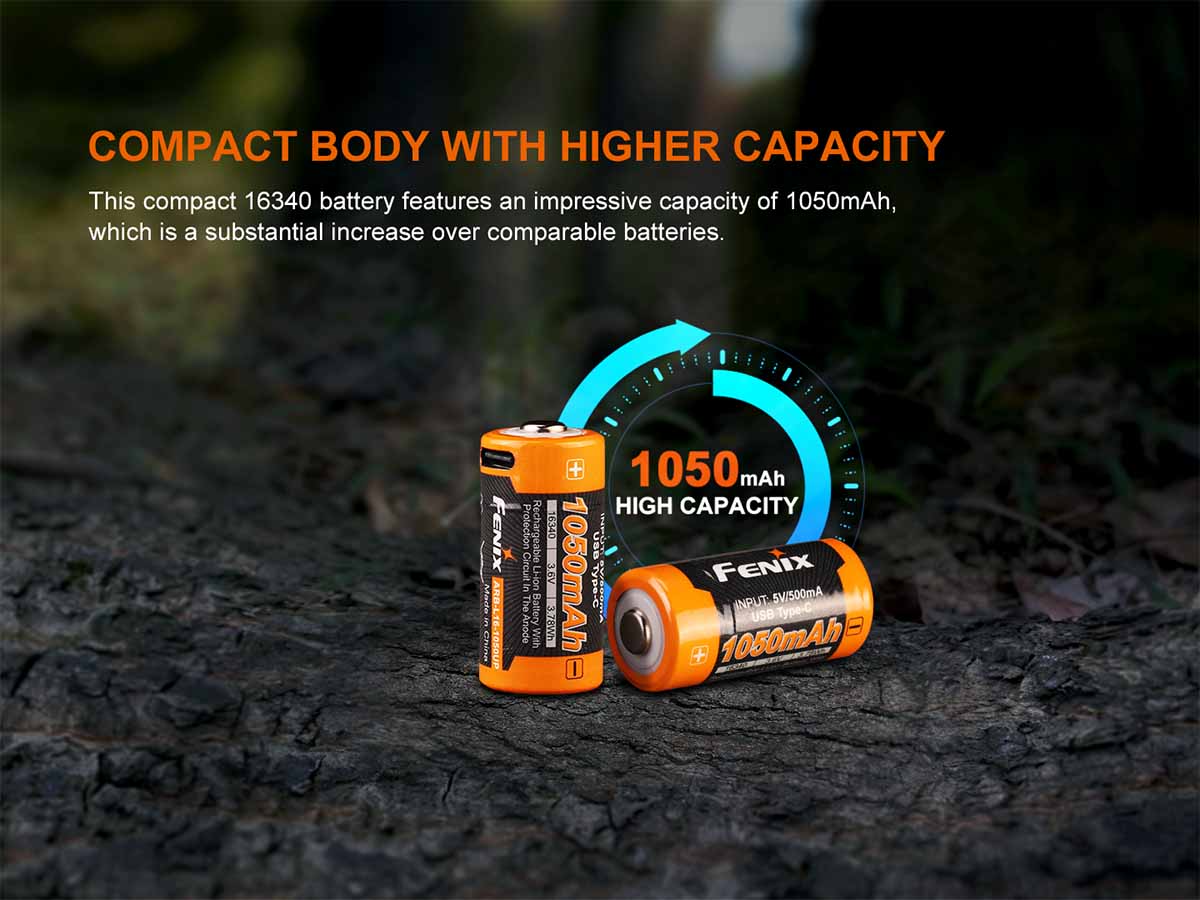 Fenix ARB-L16-1050UP Rechargeable Battery - Fenix Lighting
