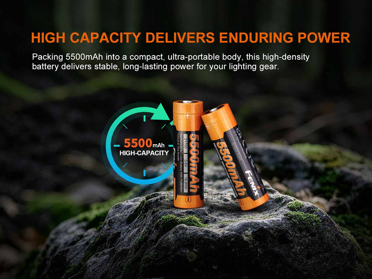 Fenix ARB-L21-5500 Rechargeable Battery - Fenix Lighting