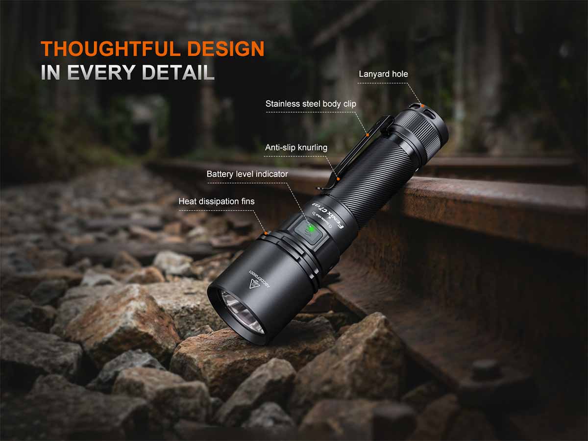 Fenix C7 V2.0 Rechargeable Flashlight - Fenix Lighting
