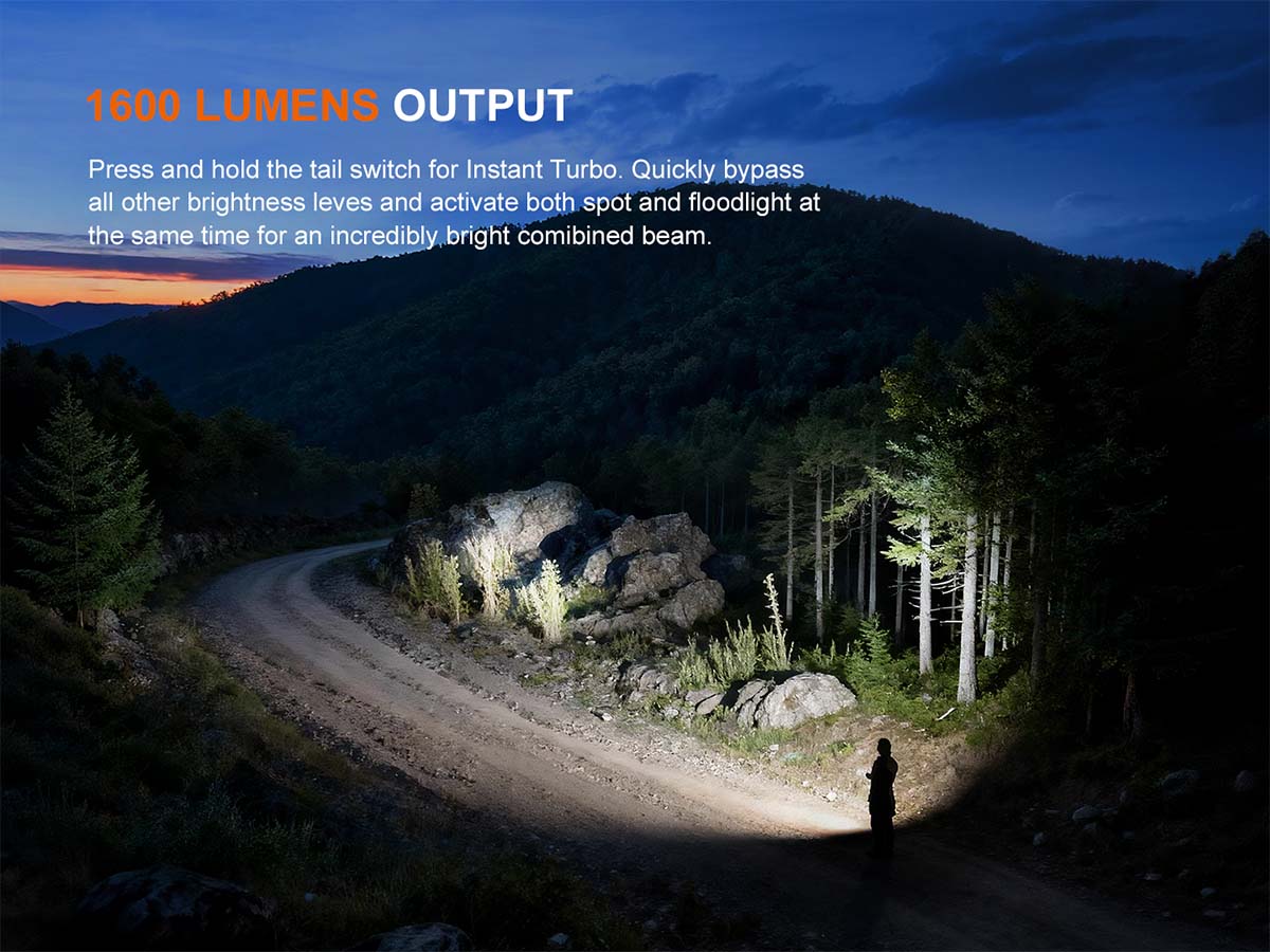 fenix E06R Pro Flat EDC Flashlight lumen output