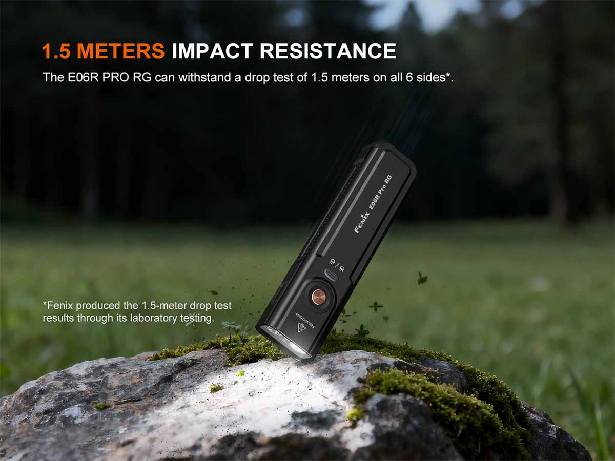 Fenix E06R PRO RG Flat Flashlight - 1600 Lumens