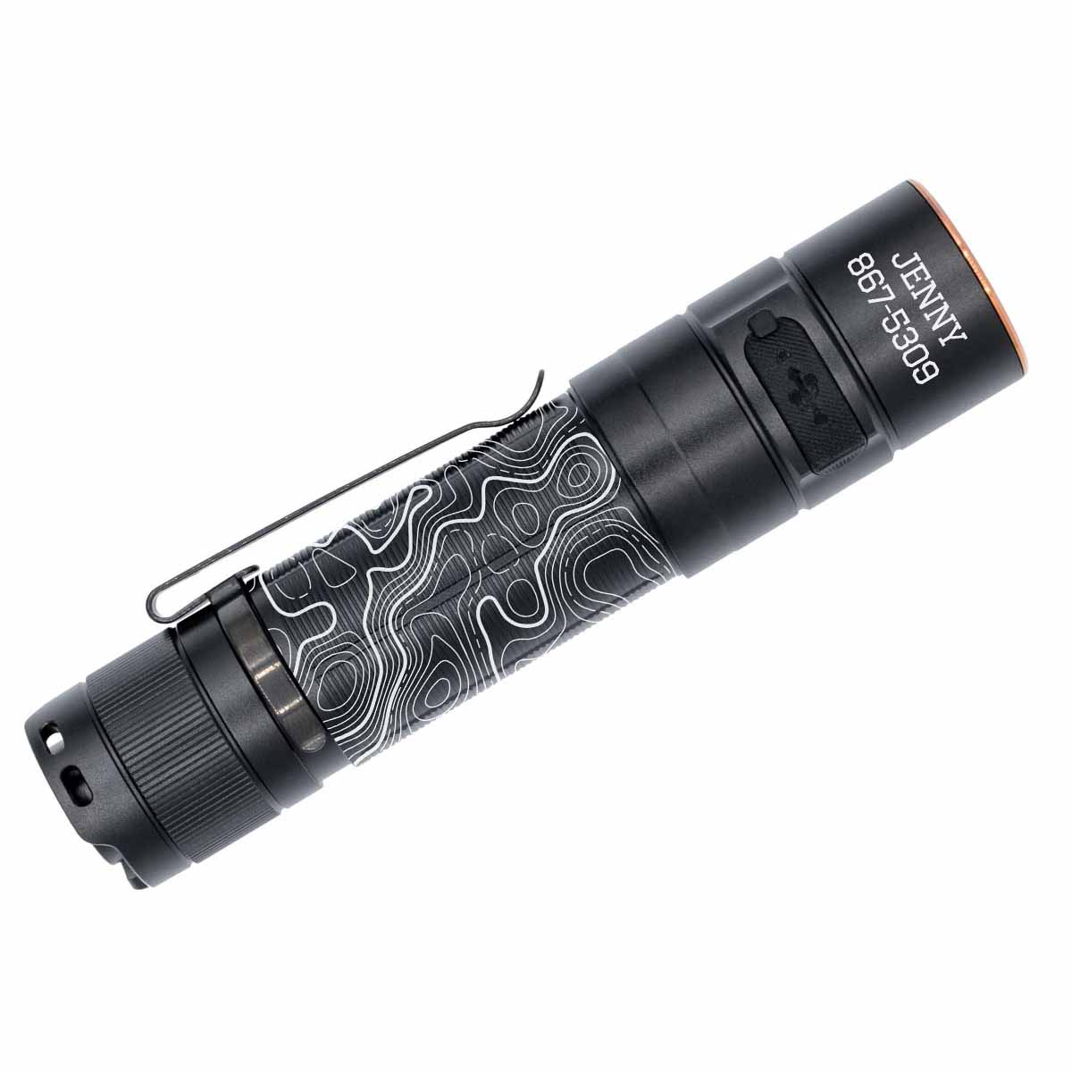 fenix e35r rechargeable edc flashlight Flashlight, 3100 Lumens USB-C High Lumen Performance with LumenTac Organizer (Maze Pattern Navy Blue) : Tools & Home Improvement metal CNC machining providing added durability Fenix E35R Custom Engraved Flashlight