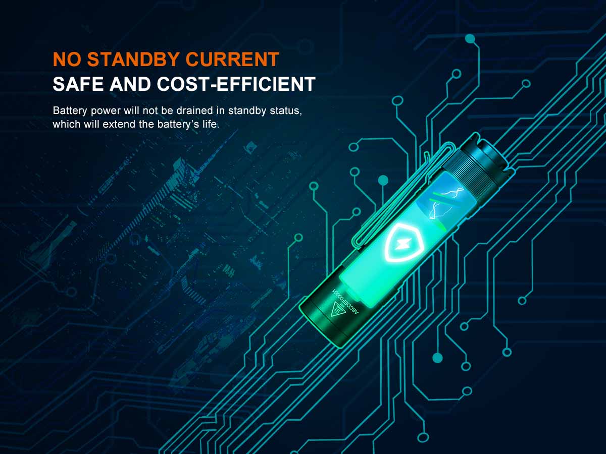 fenix e12 v3 aa flashlight no standby current