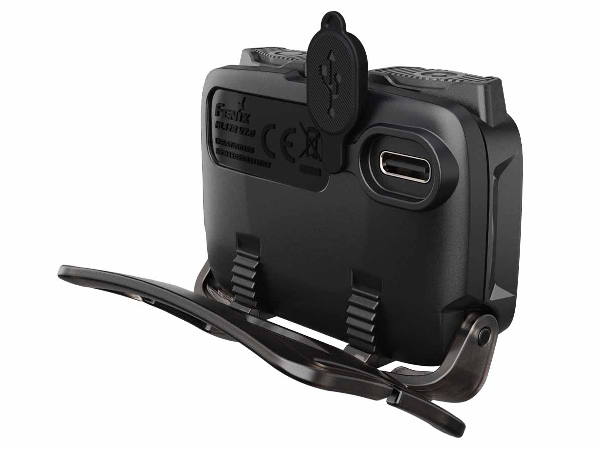 fenix hl12r v2.0 rechargeable headlamp back charging port
