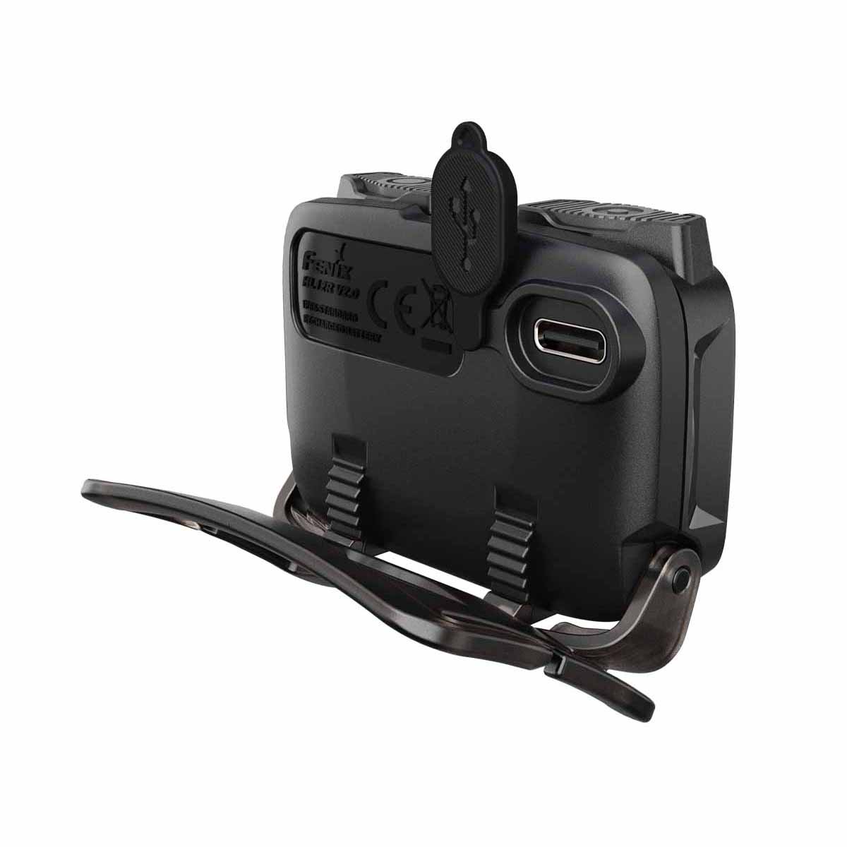 fenix hl12r v2.0 rechargeable headlamp back charging port
