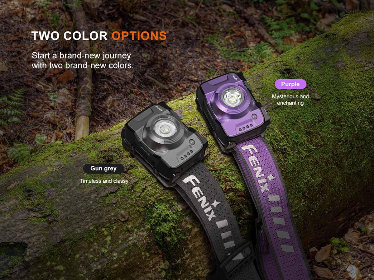 fenix hl12r v2.0 rechargeable headlamp two color options