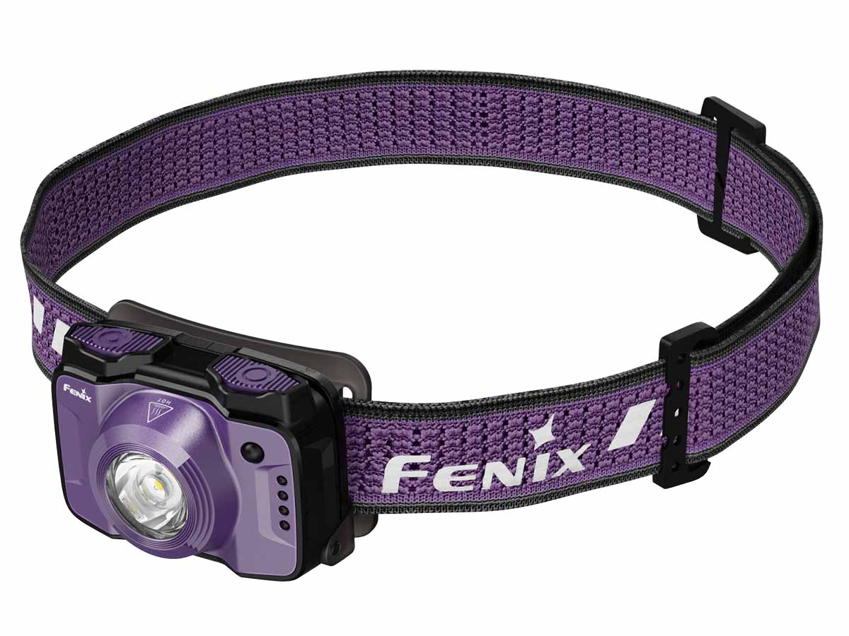 fenix hl12r v2.0 rechargeable headlamp purple