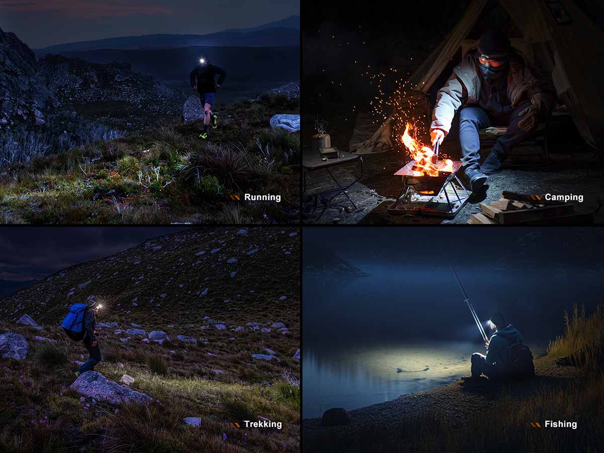 multiple uses fenix hl12r v2.0 rechargeable headlamp 