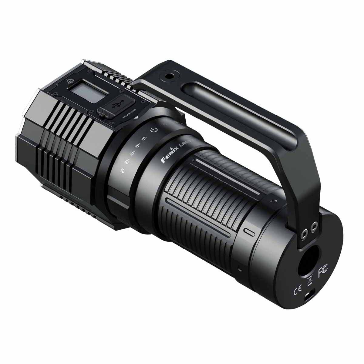 fenix lr60r search flashlight back view tail