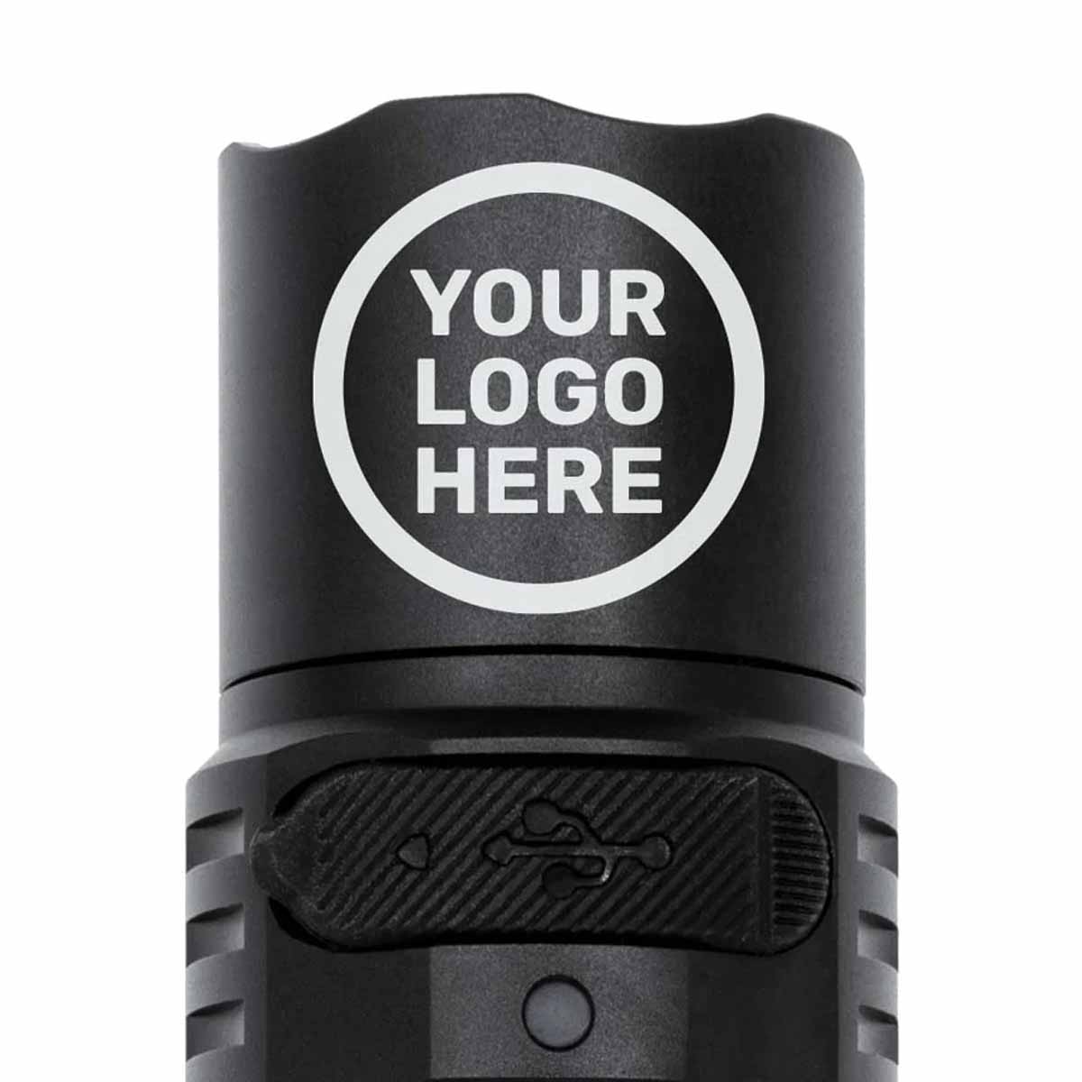 fenix pd35r personalized engraved flashlight logo head