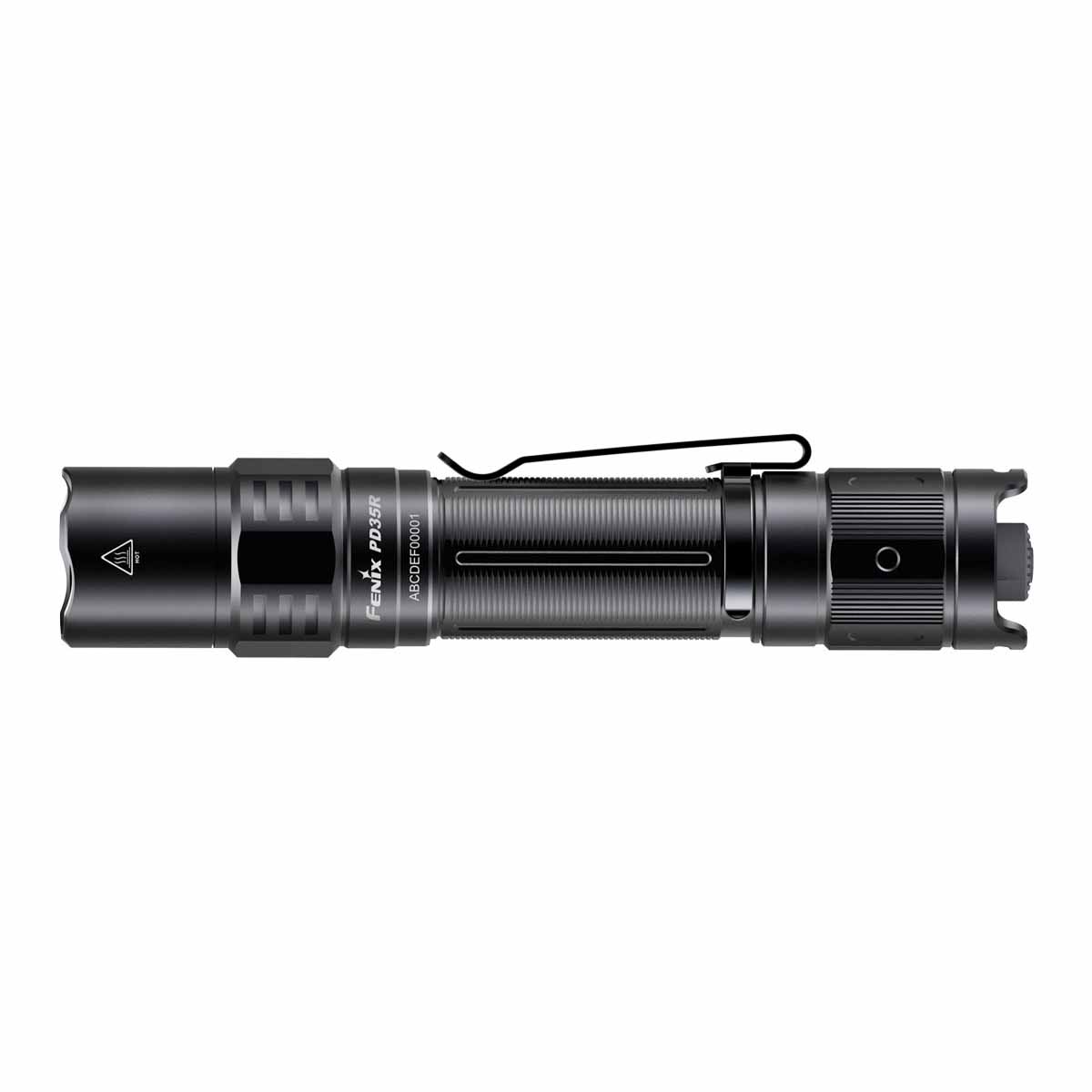 fenix pd35r rechargeable flashlight side view