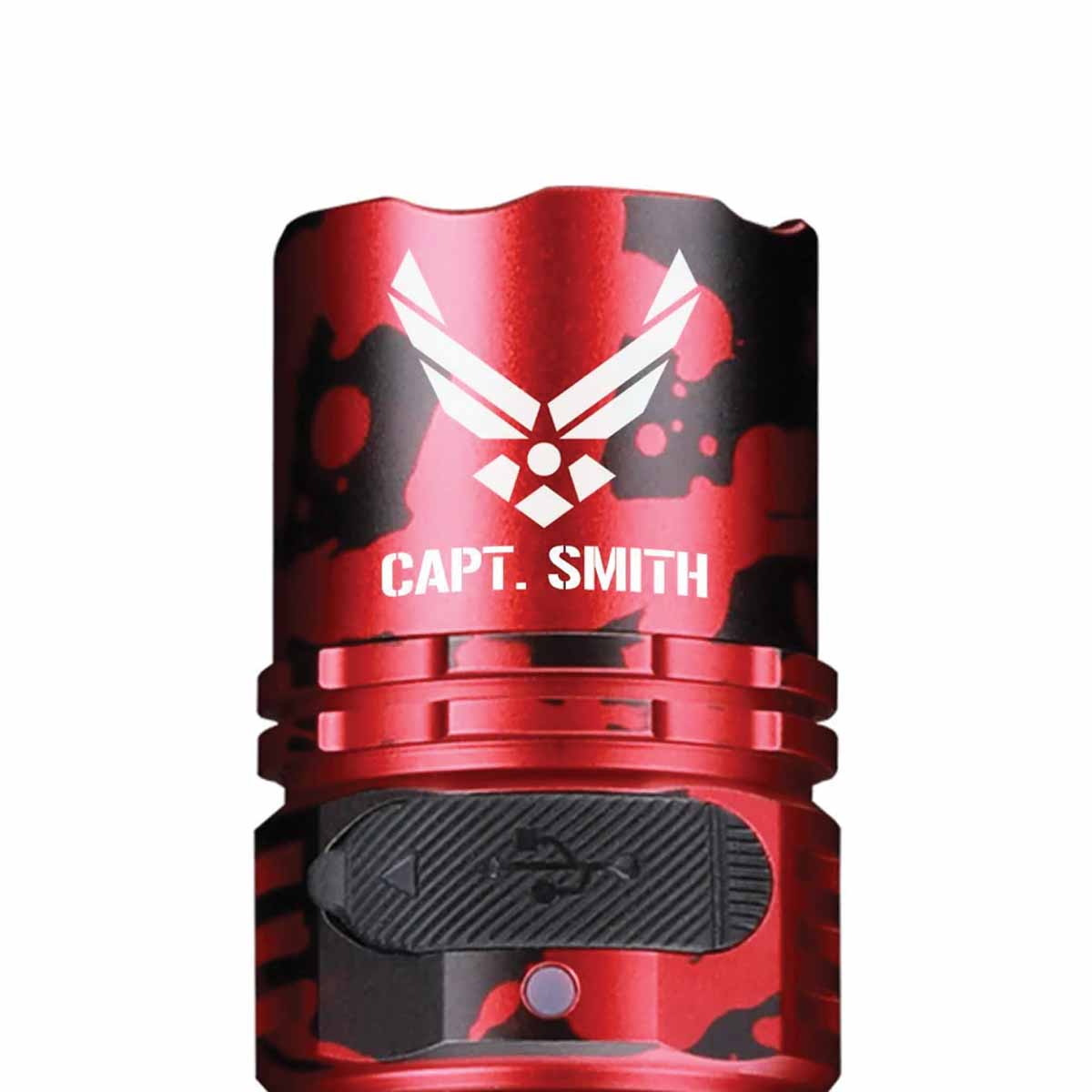 fenix pd36r pro rechargeable flashlight engraved