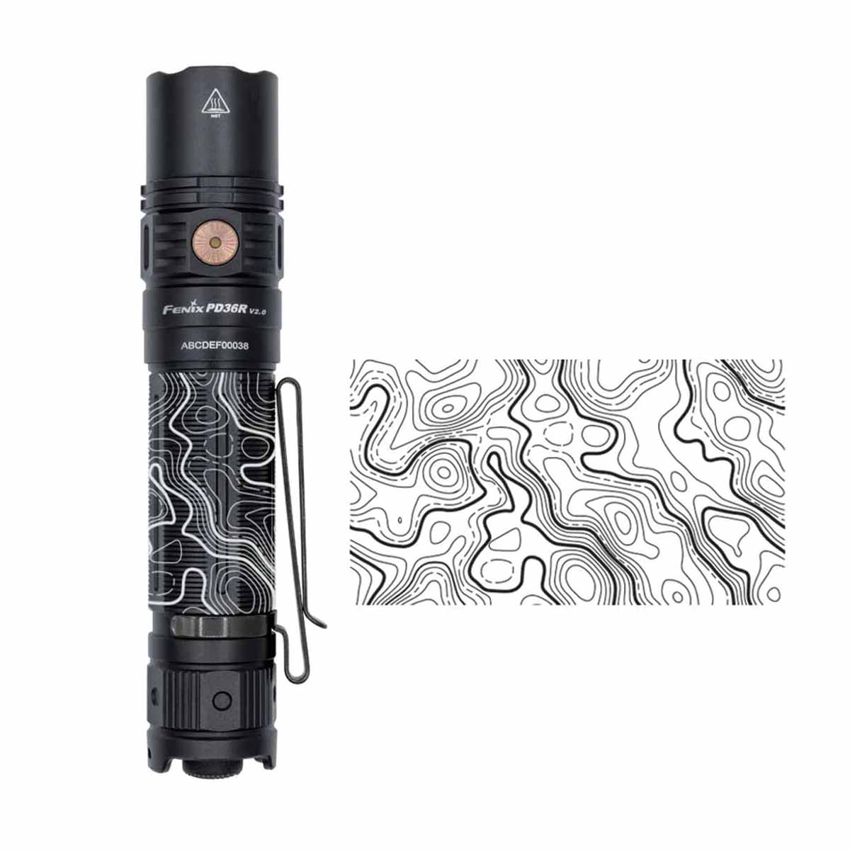 Fenix PD36R V2.0 Rechargeable Flashlight - 1700 Lumens