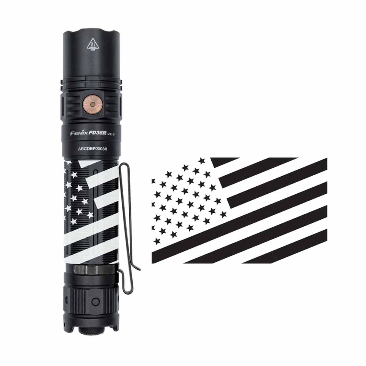 fenix flashlight find serial number Fenix PD36R V2.0 Rechargeable Flashlight - 1700 Lumens