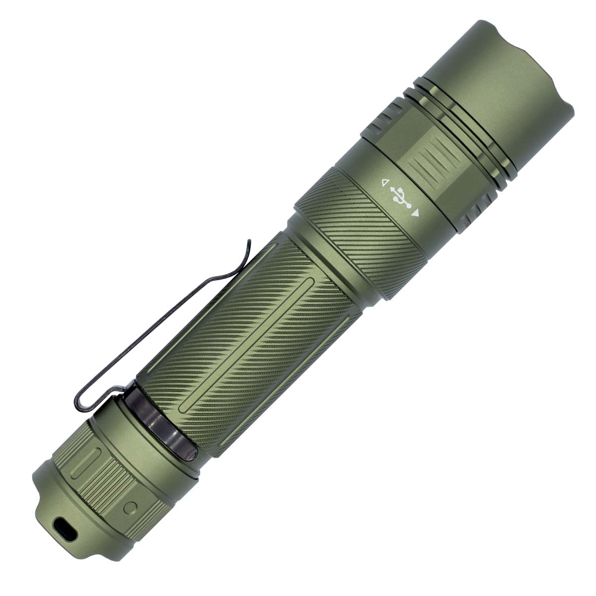 fenix pd36r ace flashlight green back side