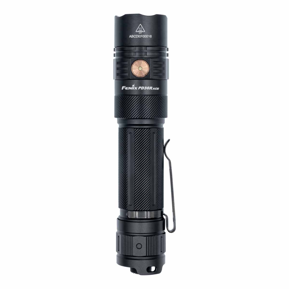fenix pd36r ace flashlight side front