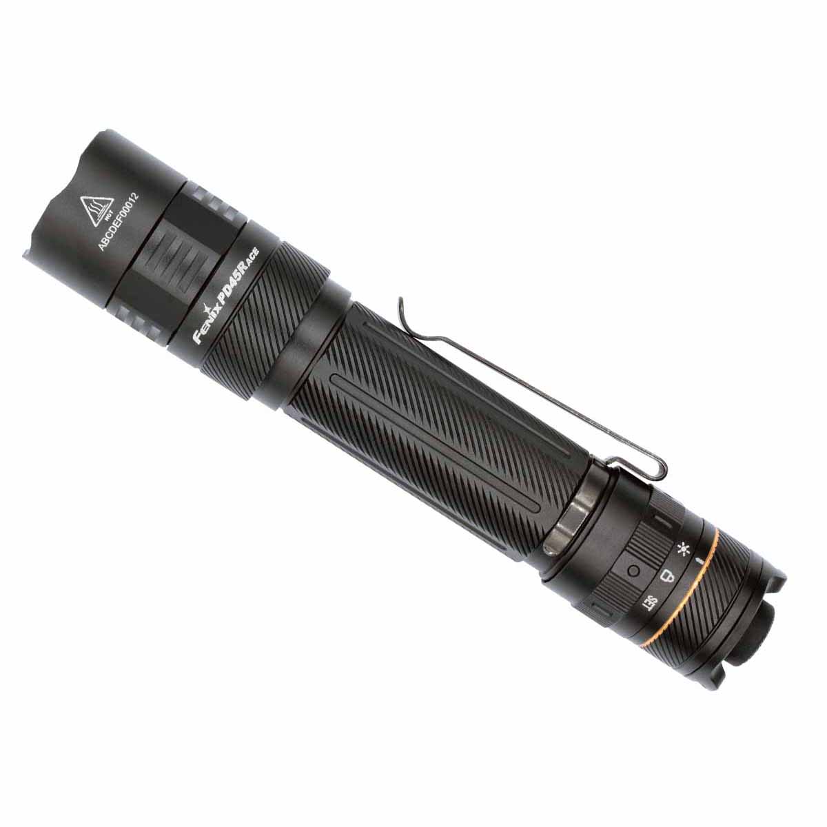 fenix pd45r ace flashlight side view