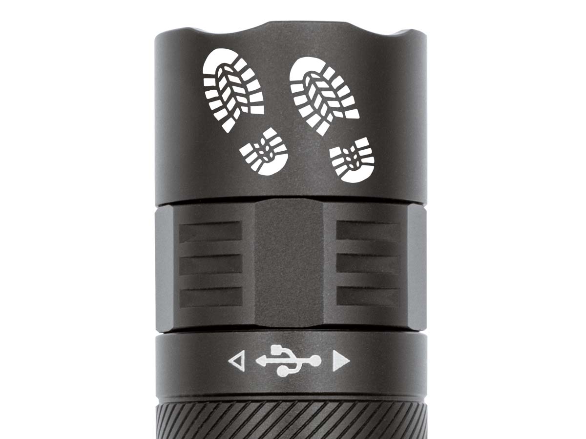 fenix pd45r ace flashlight hiking engraving example