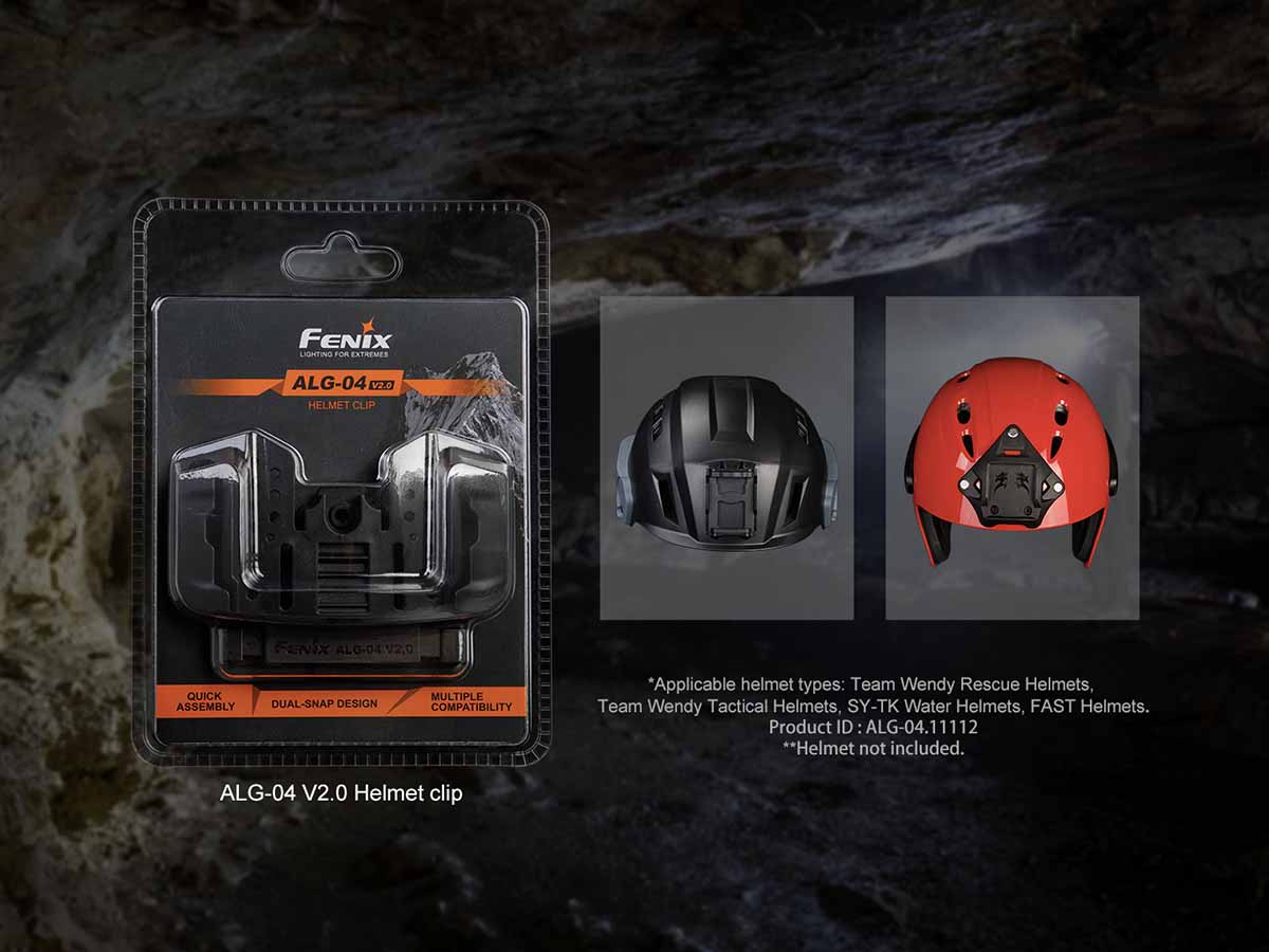 Fenix ALG-04 V2.0 Headlamp Helmet Mount - Fenix Lighting