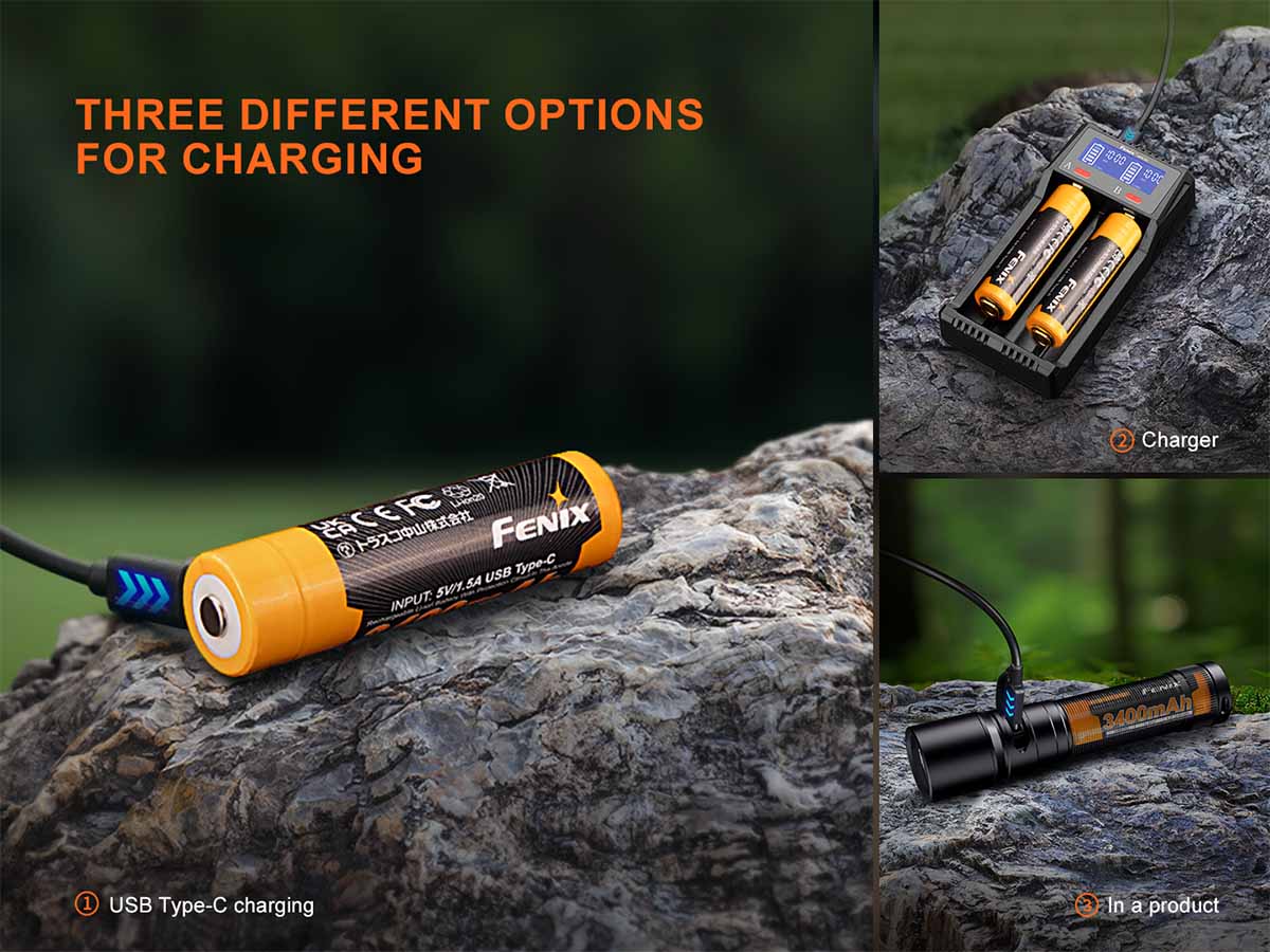 ARB-L18-3400U V3.0 Built-in USB Rechargeable Battery