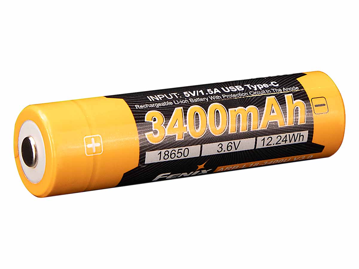 Fenix 18650 Battery Rechargeable - Fenix Lighting Fenix 18650 Battery Rechargeable - Fenix Lighting