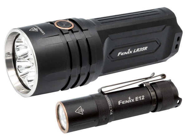 Fenix LR35R flashlight with free E12