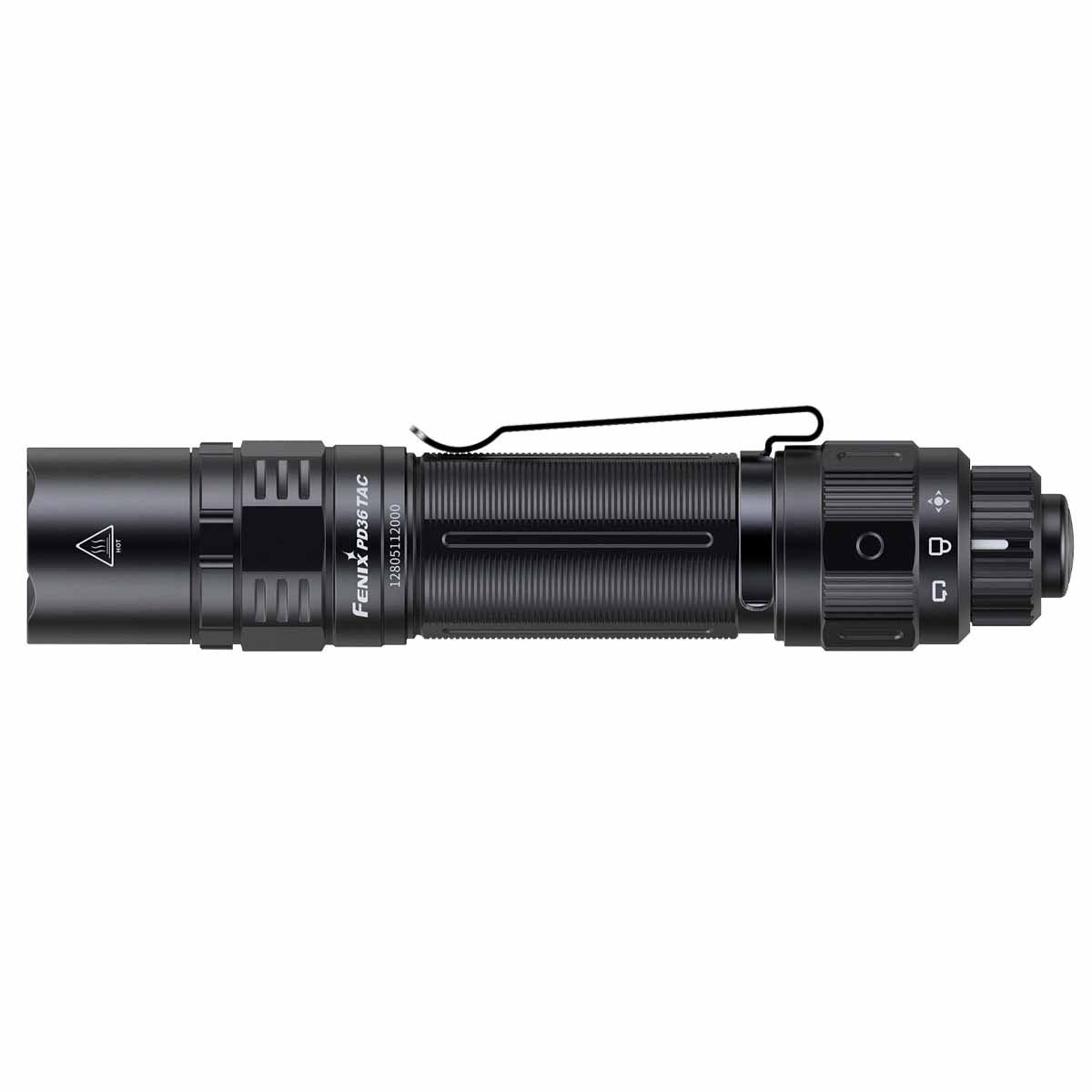 fenix pd36 tac tactical flashlight side