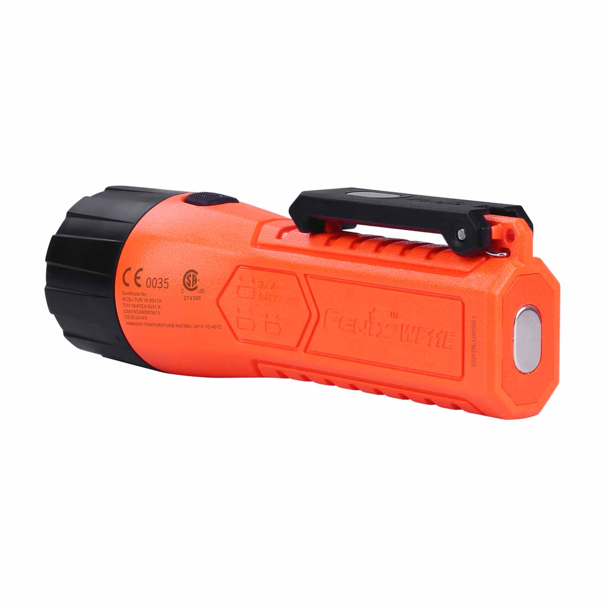 WF11E intrinsically safe flashlight magnetic tail