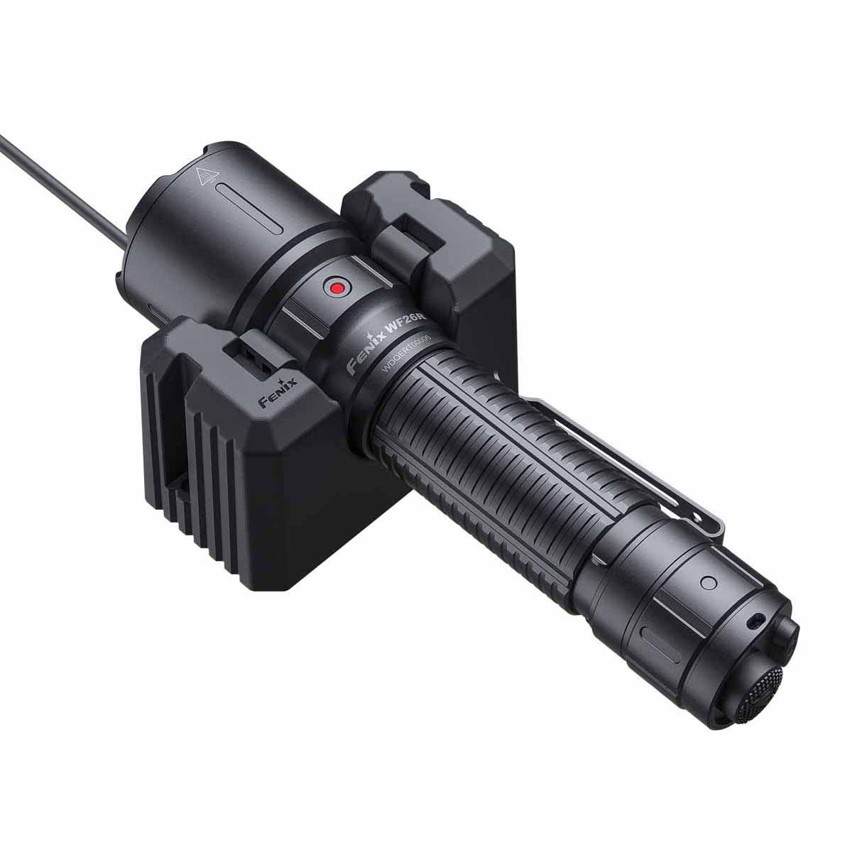 fenix wf26r rechargeable flashlight with charging dock