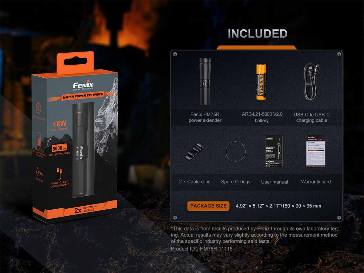 fenix ARB-LP21 power extender package included