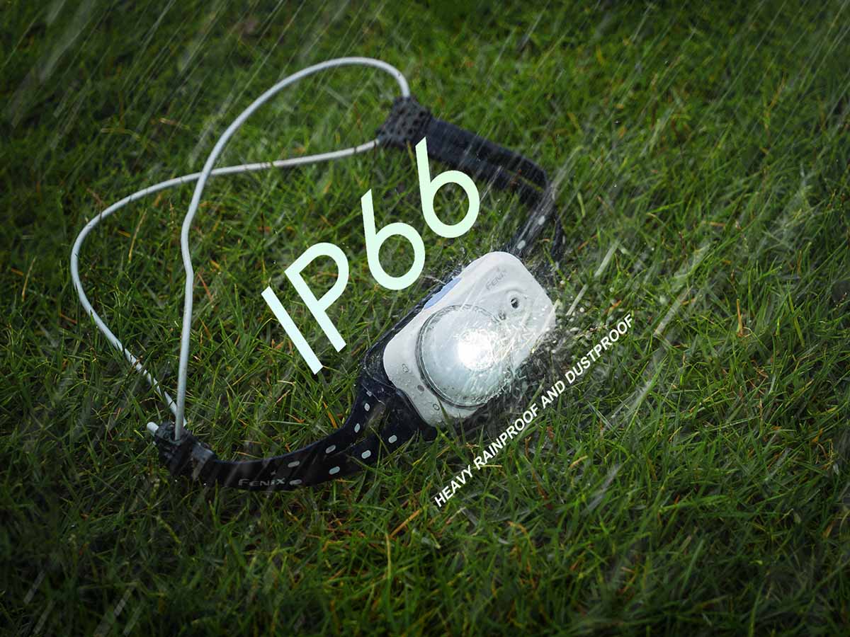 fenix HL17R headlamp ip66 rated rainproof and dustproof