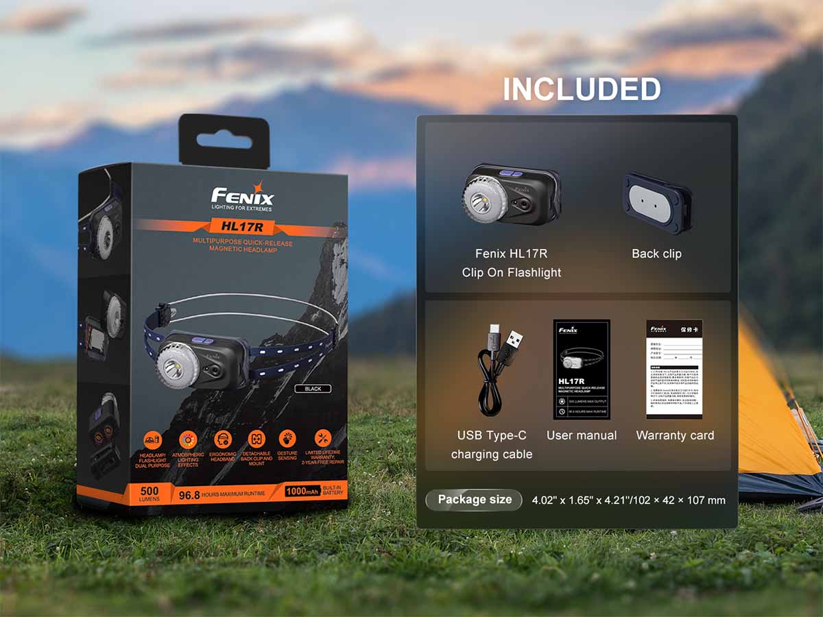 Fenix HL17R Clip On Flashlight - Fenix Lighting