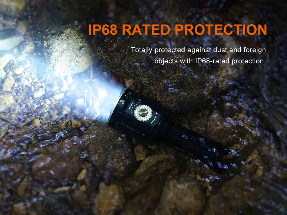 waterproof fenix lr35r pro 10000 lumen flashlight