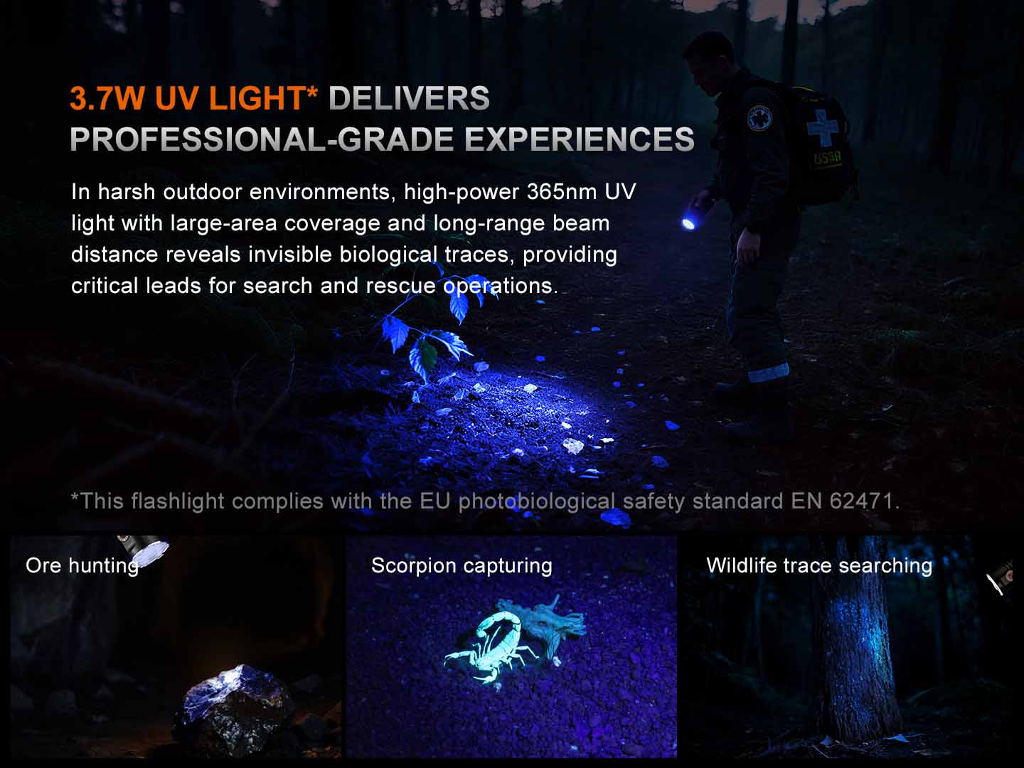 fenix lr35r pro 10000 lumen flashlight uv light