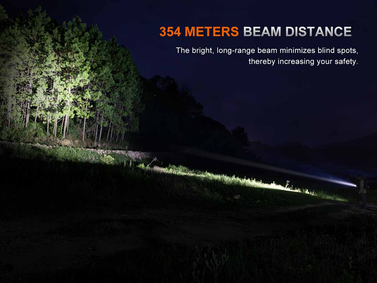 PD26R ACE Flashlight Beam Distance