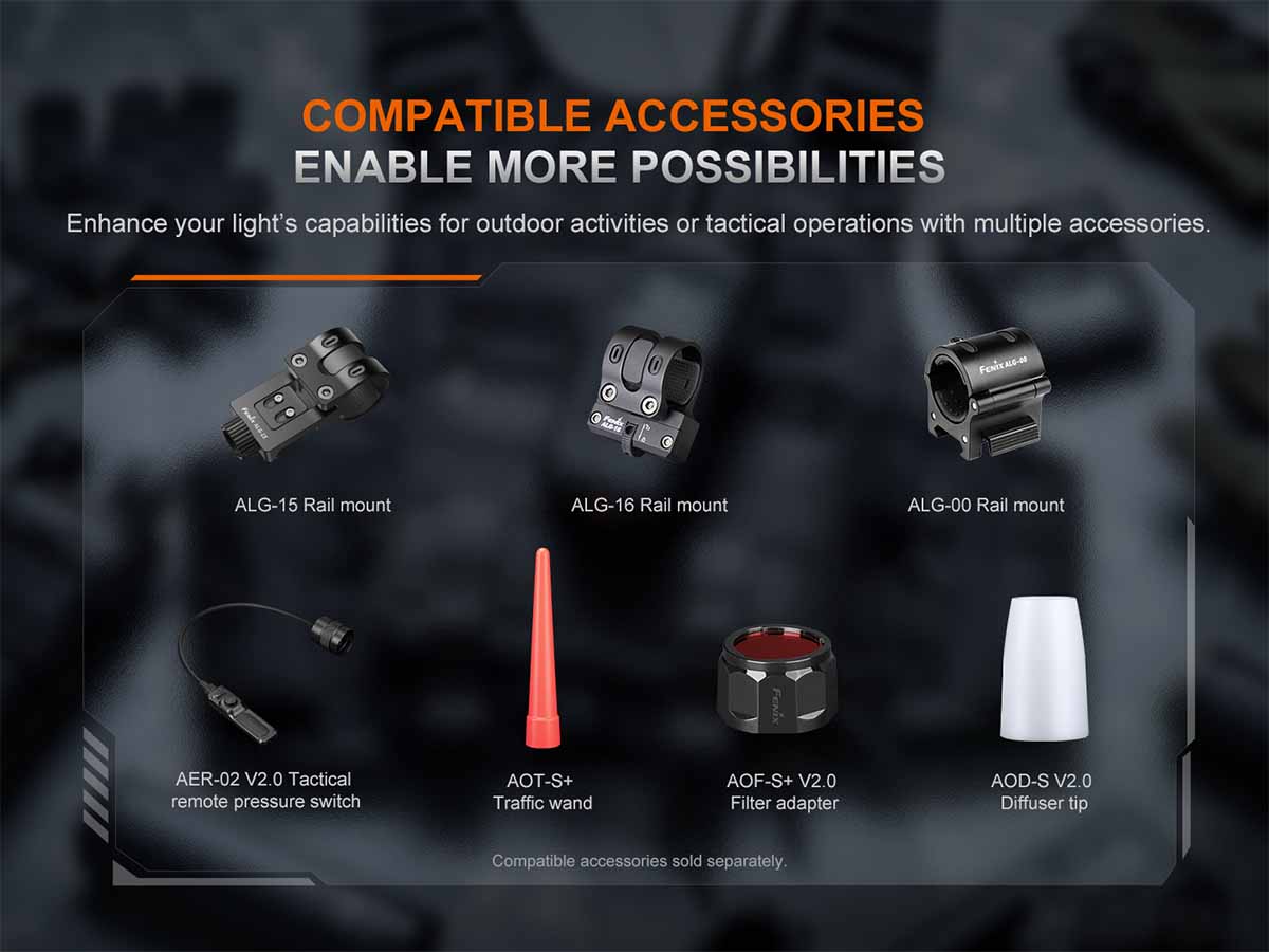 fenix pd35r ace flashlight accessories